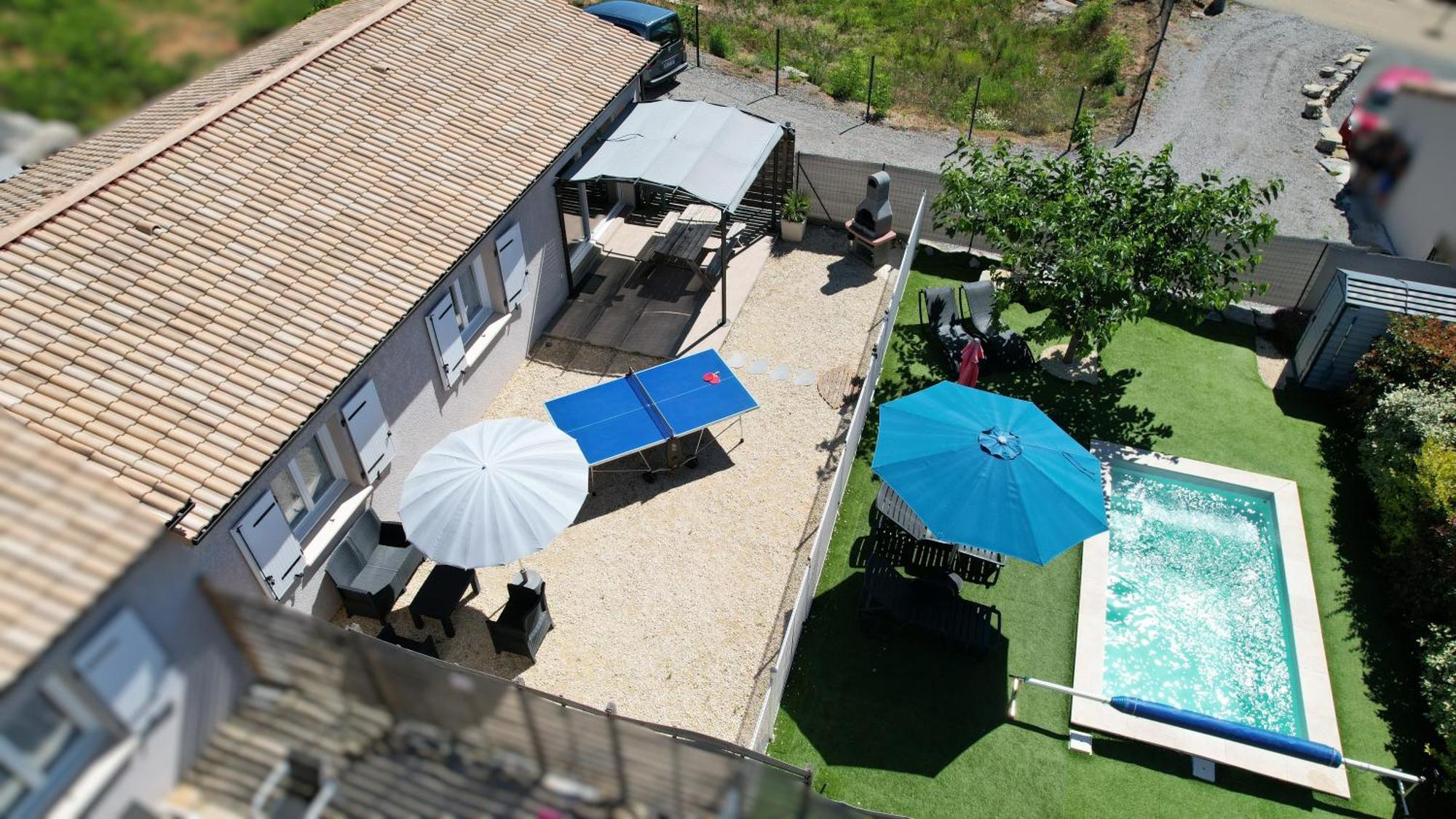 En Ardeche, Gite L'Odyssee Climatise Avec Sa Piscine Privee Et Chauffee Joyeuse Eksteriør bilde